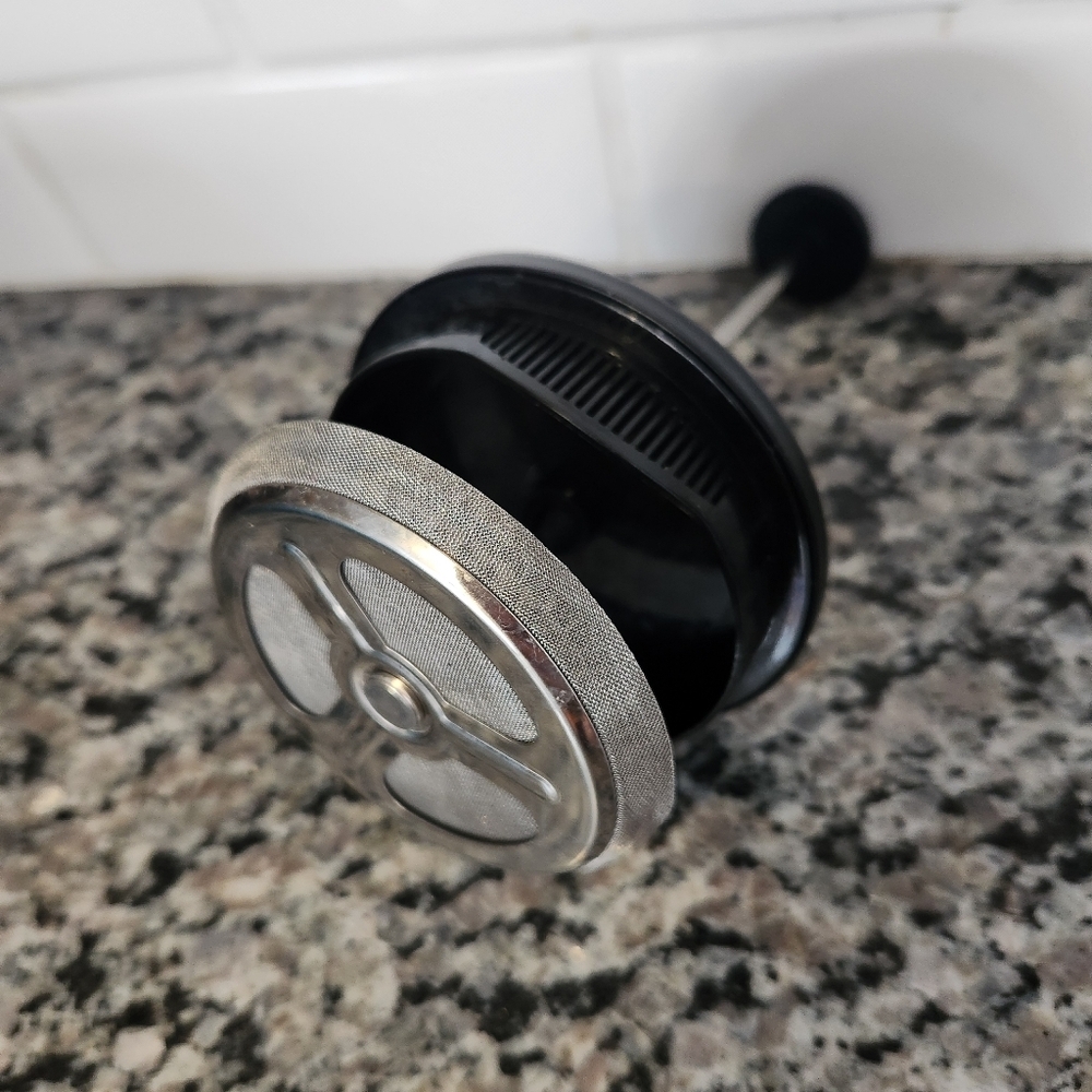Glass & Metal French Press Coffee Maker - Picture 2 of 5